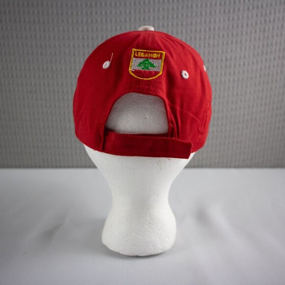 Lebanon Country Embroidered Flag Strapback Hat - Picture 5 of 8